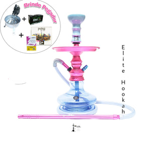 Kit Narguile WIRE JET Completo Rosa/Azul